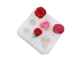 Molde silicona 10 flores